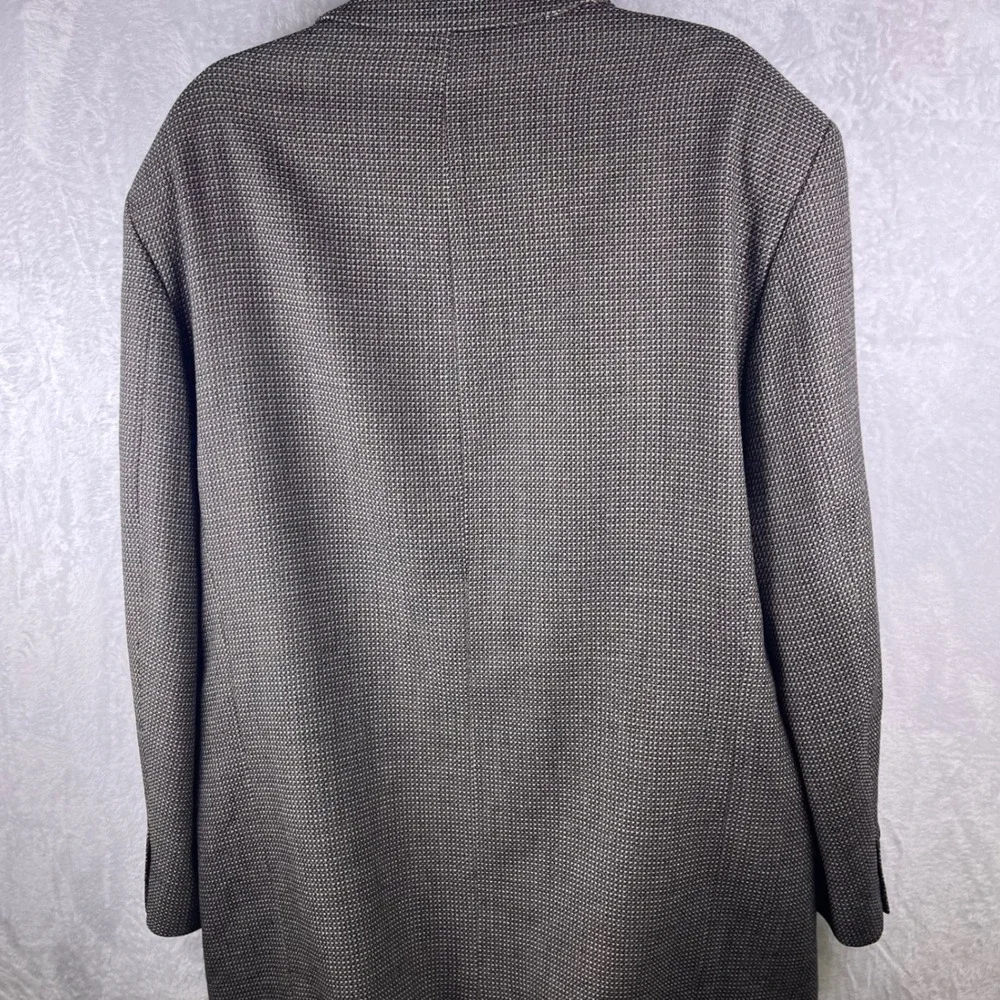 Albert Nippon Men's Wool Houndstooth Blazer Jacket‎ Size L 48 Classic Fit